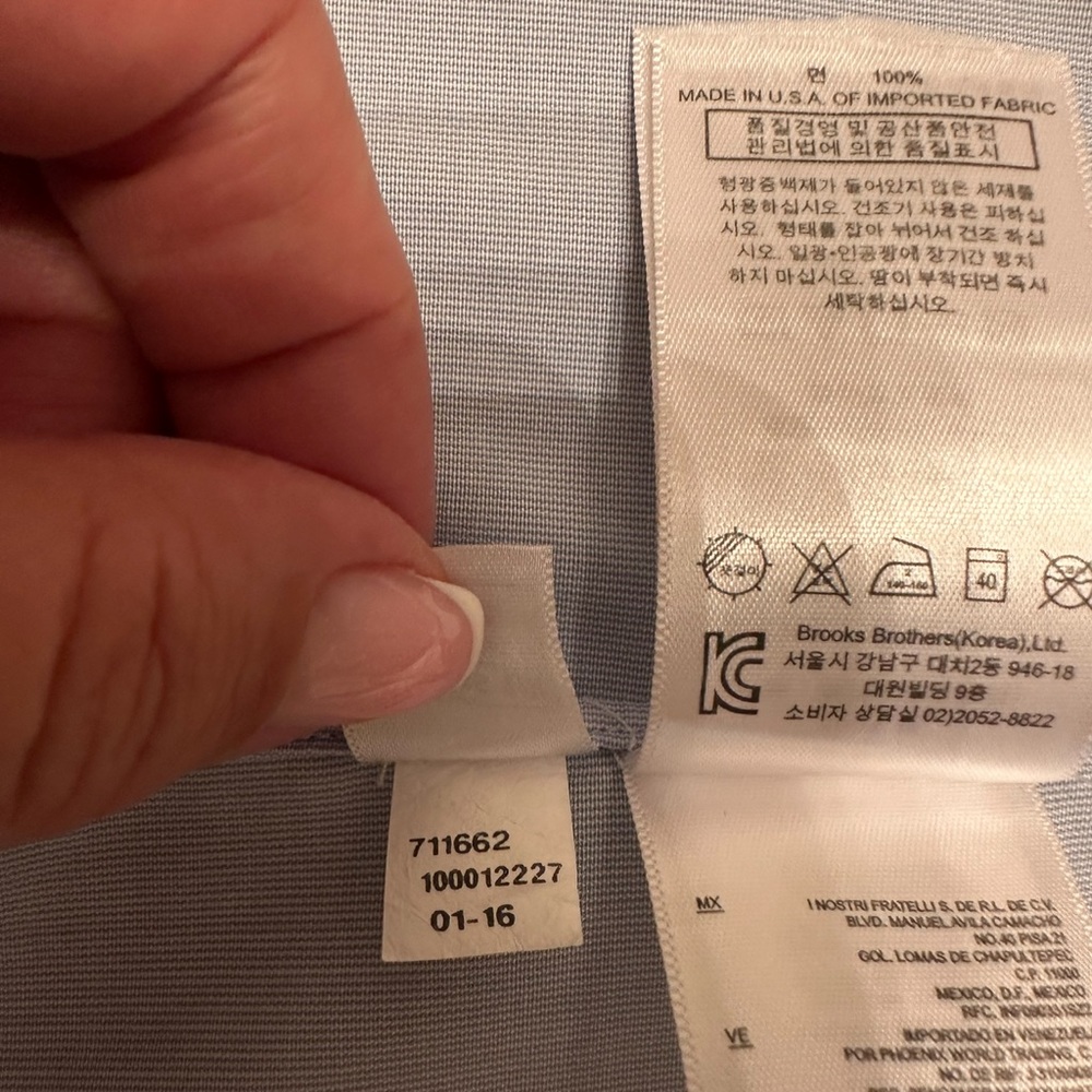 Brooks Brothers dress shirt.Regent fit.Size 15,5 - Picture 12 of 14